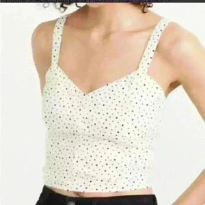 Abercrombie & Fitch Star Smocked Crop Top Sizs XS